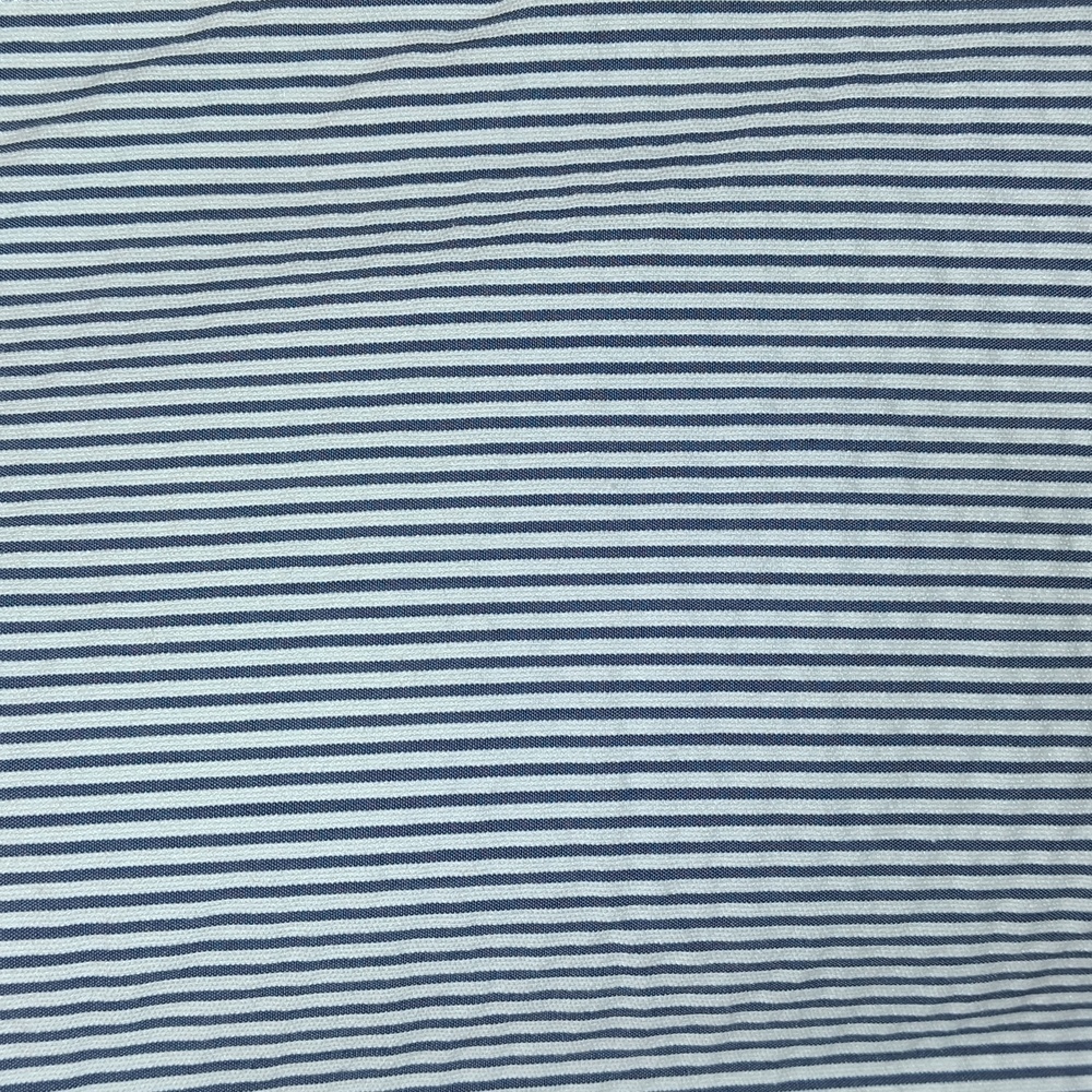 Ann Taylor Navy and White Striped Pants. Size 6p. - Picture 3 of 9